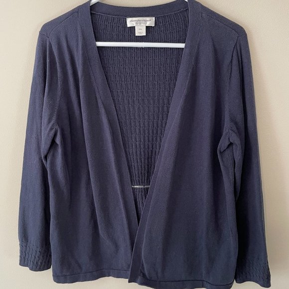 Christopher & Banks women’s petite XL navy sweater w/gathered back - Picture 1 of 10